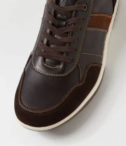 COLORADO Sneakers|Casuals-Vitor Dark Brown Leather Sneakers