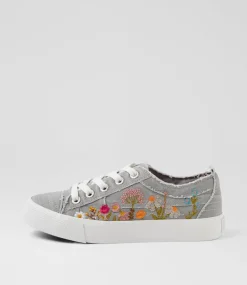 Women BLOWFISH Sneakers-Vivid Fog Grey Canvas Sneakers