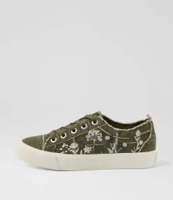 Women BLOWFISH Sneakers-Vivid Olive Canvas Sneakers