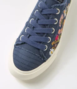 Women BLOWFISH Sneakers-Vivid Pure Navy Canvas Sneakers