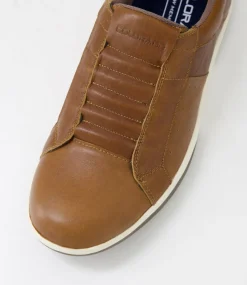 COLORADO Sneakers|Casuals-Viyo Cognac Pull Up Leather Sneakers