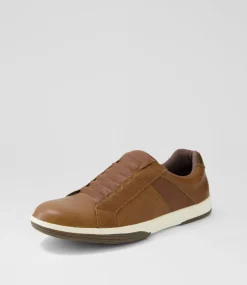 COLORADO Sneakers|Casuals-Viyo Cognac Pull Up Leather Sneakers