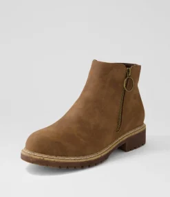 Women I LOVE BILLY Boots-VOLINTO IL WHISKEY NUBUCK PU