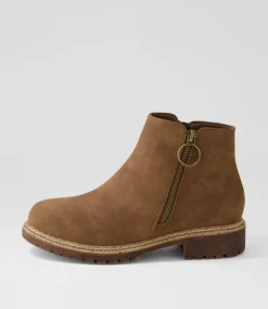Women I LOVE BILLY Boots-VOLINTO IL WHISKEY NUBUCK PU
