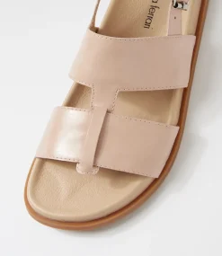Women DIANA FERRARI Flats|Sandals-Vulli Latte Natural Leather Sandals
