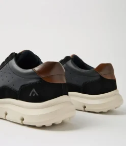COLORADO Casuals-Wakoa Black Suede Leather Lace Up Flats