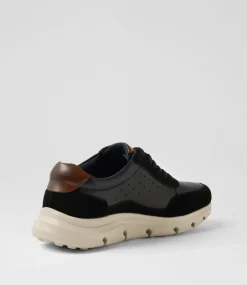 COLORADO Casuals-Wakoa Black Suede Leather Lace Up Flats