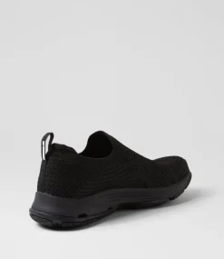 Women SUPERSOFT Comfort|Sneakers-Walking Black Knit Sneakers