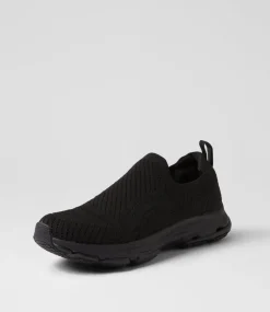 Women SUPERSOFT Comfort|Sneakers-Walking Black Knit Sneakers