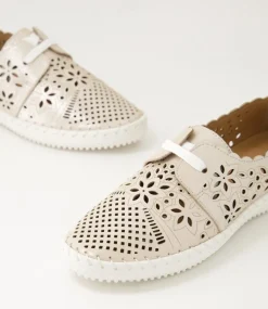 Women SUPERSOFT Comfort|Flats-Wallis Nude Shimmer Leather Lace Up Flats