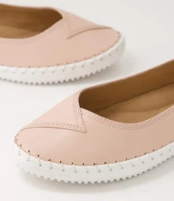 Women SUPERSOFT Comfort|Flats-Waverley Blush Leather Flat Shoes