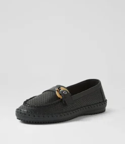 Women SUPERSOFT Comfort|Flats-Wealthy Black Leather Flat Shoes