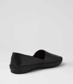 Women SUPERSOFT Comfort|Flats-Whitnei Black Leather Flat Shoes