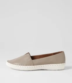 Women SUPERSOFT Comfort|Flats-Wicker Mushroom Leather Loafers