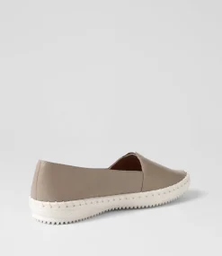 Women SUPERSOFT Comfort|Flats-Wicker Mushroom Leather Loafers