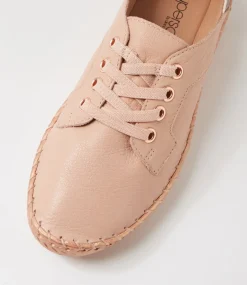 Women SUPERSOFT Comfort|Flats-Willis Dark Nude Rose Meadow Leather Flat Shoes