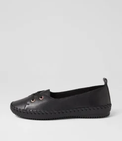 Women SUPERSOFT Comfort|Flats-WOMANS SU BLACK BLACK SOLE LEATHER