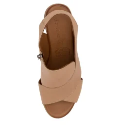 Women DIANA FERRARI Heels|Sandals-WONDIR PALE TAUPE LEATHER