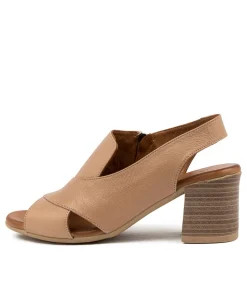 Women DIANA FERRARI Heels|Sandals-WONDIR PALE TAUPE LEATHER