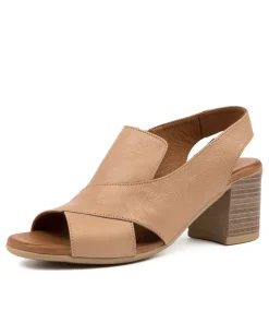 Women DIANA FERRARI Heels|Sandals-WONDIR PALE TAUPE LEATHER