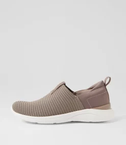 Women SUPERSOFT Comfort|Sneakers-Yarrni Taupe Knit Sneakers