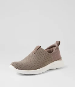 Women SUPERSOFT Comfort|Sneakers-Yarrni Taupe Knit Sneakers