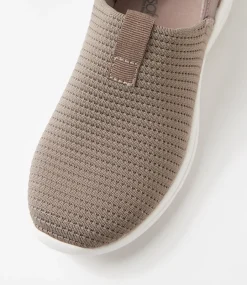 Women SUPERSOFT Comfort|Sneakers-Yarrni Taupe Knit Sneakers