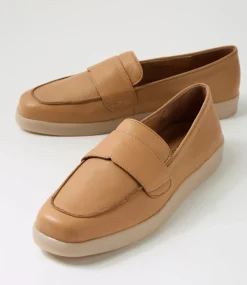 Women DIANA FERRARI Flats-Yarzee Latte Leather Flat Shoes