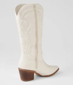 Women I LOVE BILLY Boots-Yodel Milk Knee High Boots