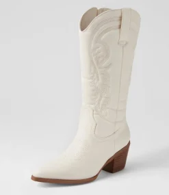 Women I LOVE BILLY Boots-Yodel Milk Knee High Boots