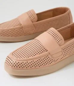 Women DIANA FERRARI Flats|Loafers-Yoewe Dark Nude Leather Loafers