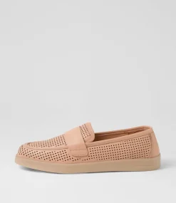 Women DIANA FERRARI Flats|Loafers-Yoewe Dark Nude Leather Loafers