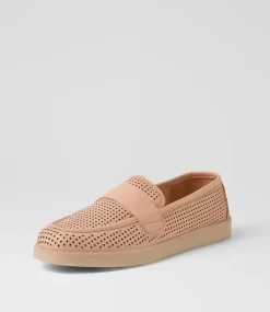 Women DIANA FERRARI Flats|Loafers-Yoewe Dark Nude Leather Loafers