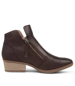 Women DIANA FERRARI Boots-Zalen Choc Leather Ankle Boots