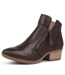 Women DIANA FERRARI Boots-Zalen Choc Leather Ankle Boots