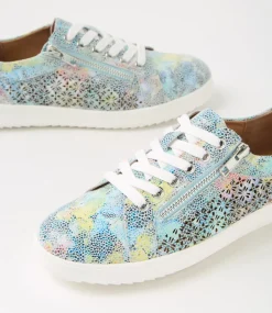 Women SUPERSOFT Comfort|Sneakers-Zarina Blue Garden Suede Sneakers