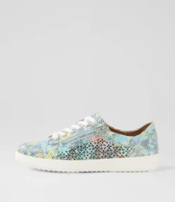 Women SUPERSOFT Comfort|Sneakers-Zarina Blue Garden Suede Sneakers