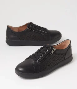 Women SUPERSOFT Comfort|Sneakers-ZARINA SU BLACK BLACK LEATHER