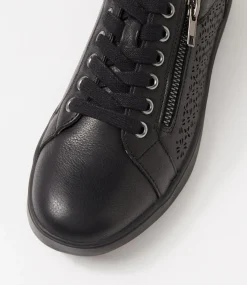 Women SUPERSOFT Comfort|Sneakers-ZARINA SU BLACK BLACK LEATHER