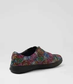 Women SUPERSOFT Comfort|Sneakers-Zarria Floral Scribble Suede Sneakers