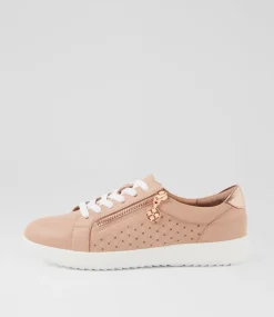 Women SUPERSOFT Comfort|Sneakers-Zavino Dark Nude Rose Gold Leather Sneakers