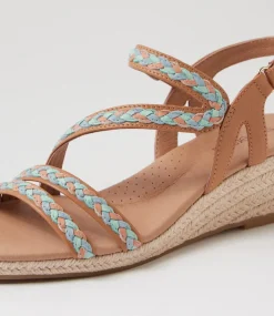 Women SUPERSOFT Comfort|Heels-Zeiti Camel Leather Sandals