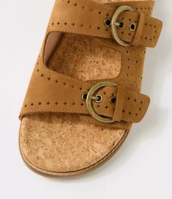 Women COLORADO Comfort|Flats-Zelda Tan Leather Sandals