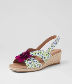 Women SUPERSOFT Comfort|Heels-Zenea Blueberry Purple Leather Sandals