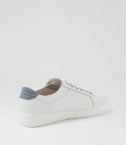 Women SUPERSOFT Comfort|Sneakers-Zings Jeans White Leather Sneakers
