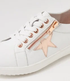 Women SUPERSOFT Comfort|Sneakers-ZINGS SU WHITE ROSE GOLD LEATHER