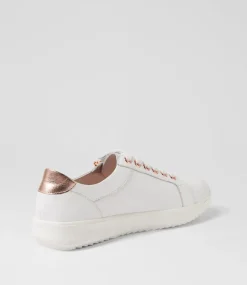 Women SUPERSOFT Comfort|Sneakers-ZINGS SU WHITE ROSE GOLD LEATHER