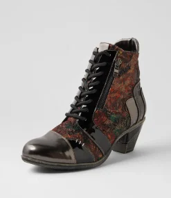 Women I LOVE BILLY Boots-Zolika Antique Multi Lace Up Boots