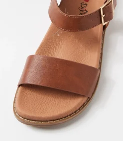 Women I LOVE BILLY Flats|Sandals-Zonali Tan Sandals
