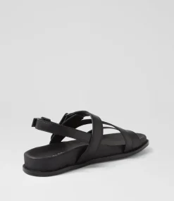 Women I LOVE BILLY Flats|Sandals-Zoorun Black Sandals